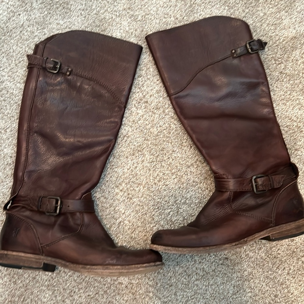Leather Frye boots